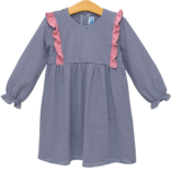 Trotter Street Kids Trotter Street Kids Olivia Dress - Navy Stripe/Pink