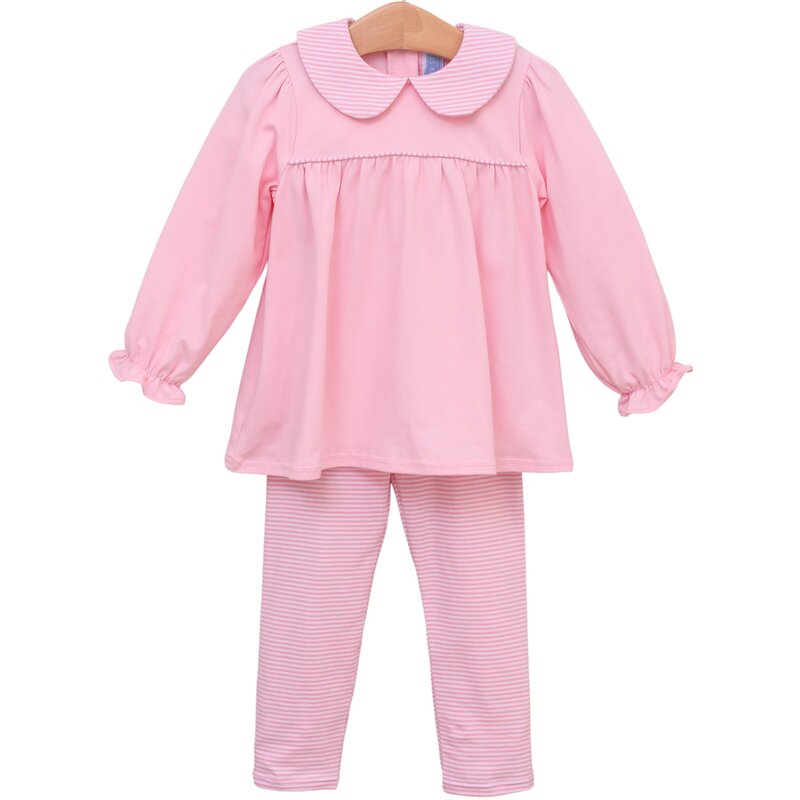 Trotter Street Kids Trotter Street Kids Abigail Pant Set - Light Pink