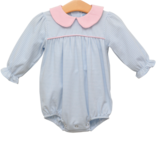 Trotter Street Kids Trotter Street Kids Katherine Bubble - Lt. Blue Stripe/Lt. Pink