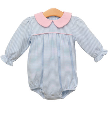 Trotter Street Kids Trotter Street Kids Katherine Bubble - Lt. Blue Stripe/Lt. Pink