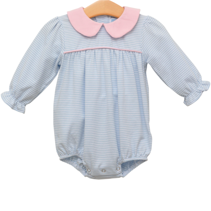 Trotter Street Kids Trotter Street Kids Katherine Bubble - Lt. Blue Stripe/Lt. Pink