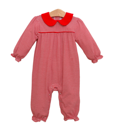 Trotter Street Kids Trotter Street Kids Abigail Romper - Red