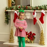 Trotter Street Kids Trotter Street Kids Ellie Pant Set - Red Stripe/Green