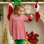 Trotter Street Kids Trotter Street Kids Ellie Pant Set - Red Stripe/Green