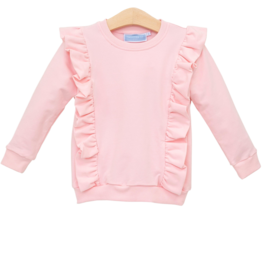 Trotter Street Kids Trotter Street Kids Laura Ruffle Pullover - Light Pink
