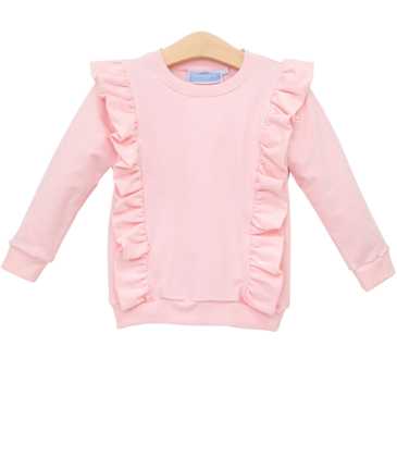 Trotter Street Kids Trotter Street Kids Laura Ruffle Pullover - Light Pink