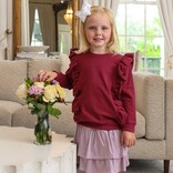 Trotter Street Kids Trotter Street Kids Rosemary Skort - Cranberry Stripe