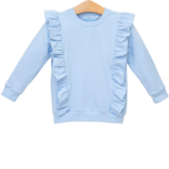 Trotter Street Kids Trotter Street Kids Laura Ruffle Pullover - Light Blue