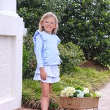 Trotter Street Kids Trotter Street Kids Laura Ruffle Pullover - Light Blue