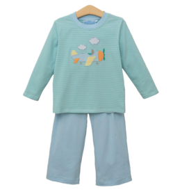 Trotter Street Kids Trotter Street Kids Airplane Pant Set