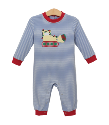 Trotter Street Kids Trotter Street Kids Constructing Christmas Romper