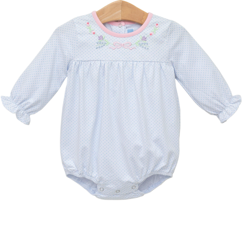 Trotter Street Kids Trotter Street Kids Floral Embroidery Bubble
