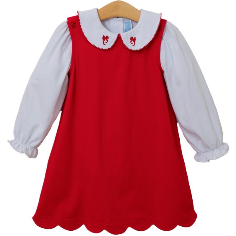 Trotter Street Kids Trotter Street Kids Holiday Bow Dress Set