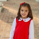 Trotter Street Kids Trotter Street Kids Holiday Bow Dress Set