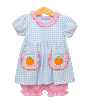 Trotter Street Kids Trotter Street Kids Pumpkin Bloomer Set