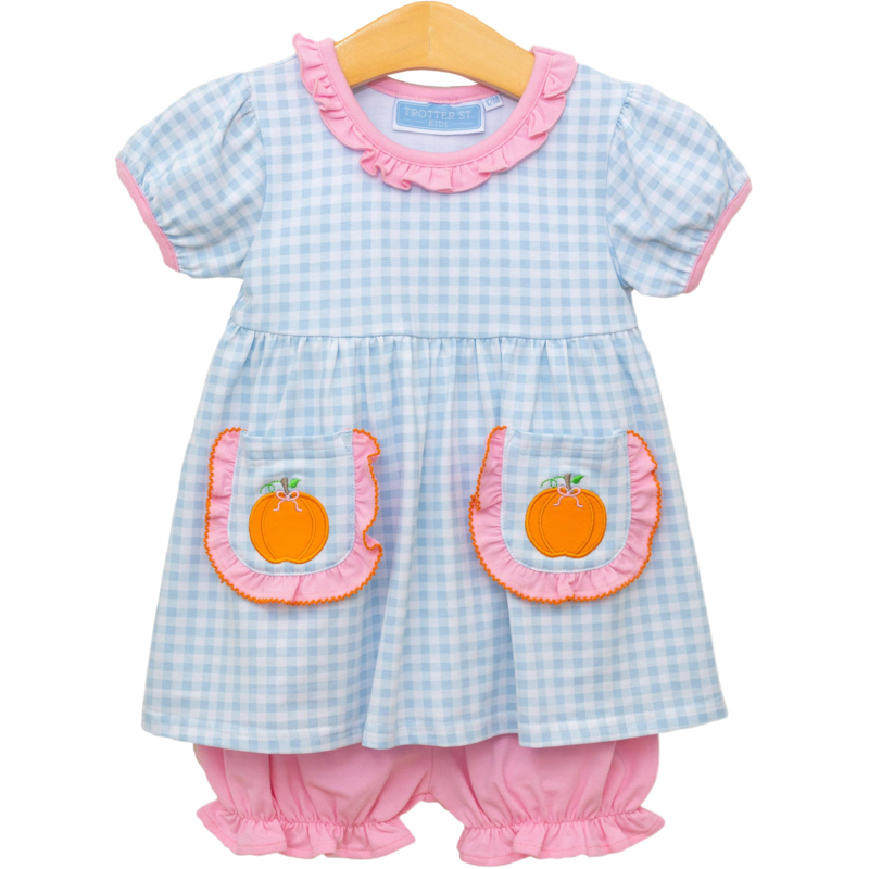 Trotter Street Kids Trotter Street Kids Pumpkin Bloomer Set