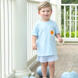 Trotter Street Kids Trotter Street Kids Pumpkin Short Set