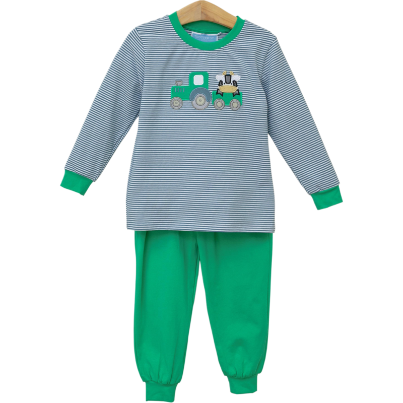 Trotter Street Kids Trotter Street Kids Tractor Pant Set