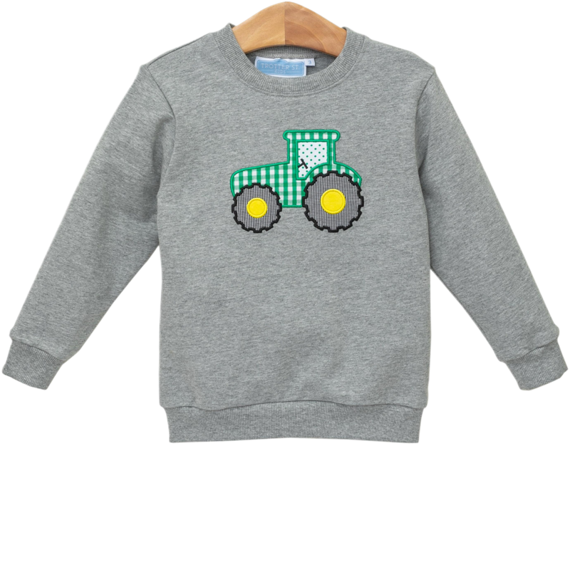 Trotter Street Kids Trotter Street Kids Tractor French Terry Pullover