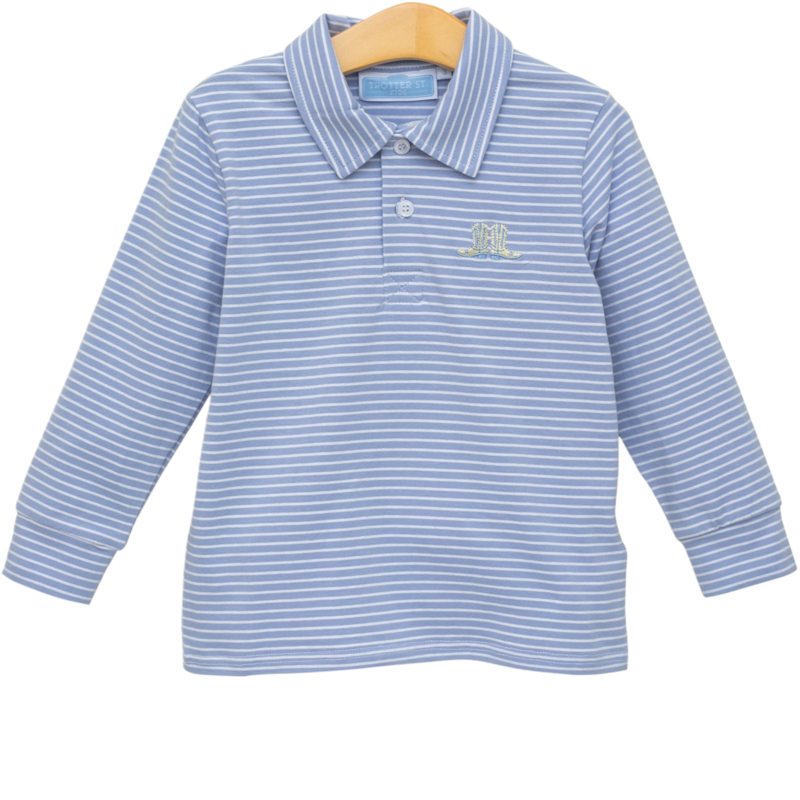 Trotter Street Kids Trotter Street Kids Boots Embroidery Polo