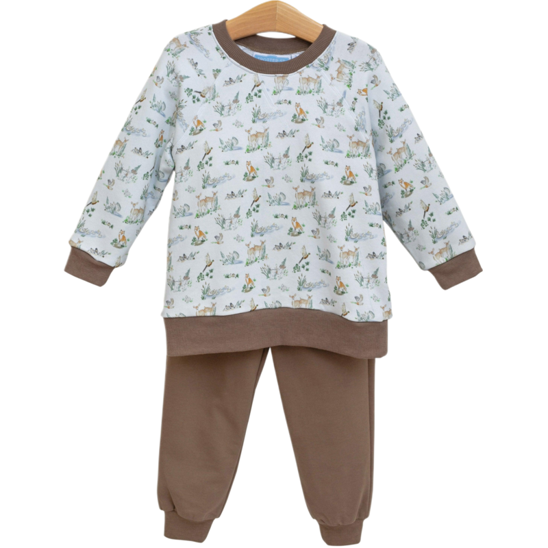 Trotter Street Kids Trotter Street Kids Woodlands Friends French Terry Set