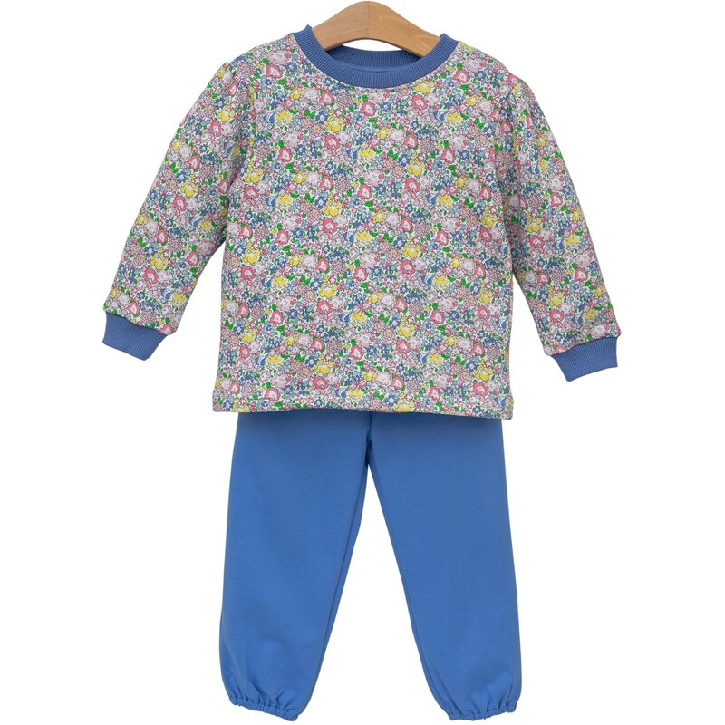 Trotter Street Kids Trotter Street Kids Floral French Terry Set