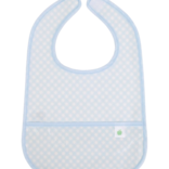 Apple of My Isla Apple of My Isla The Wipe It Bib - Blue Gingham