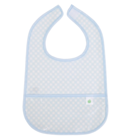 Apple of My Isla Apple of My Isla The Wipe It Bib - Blue Gingham