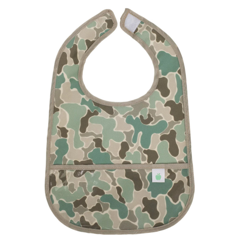 Apple of My Isla Apple of My Isla The Wipe It Bib - Camo