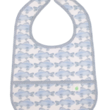 Apple of My Isla Apple of My Isla The Wipe It Bib - Fish