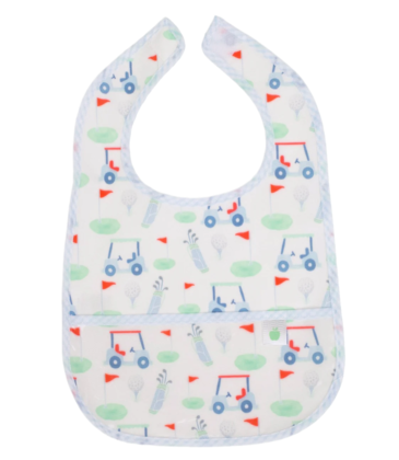 Apple of My Isla Apple of My Isla The Wipe It Bib - Golf