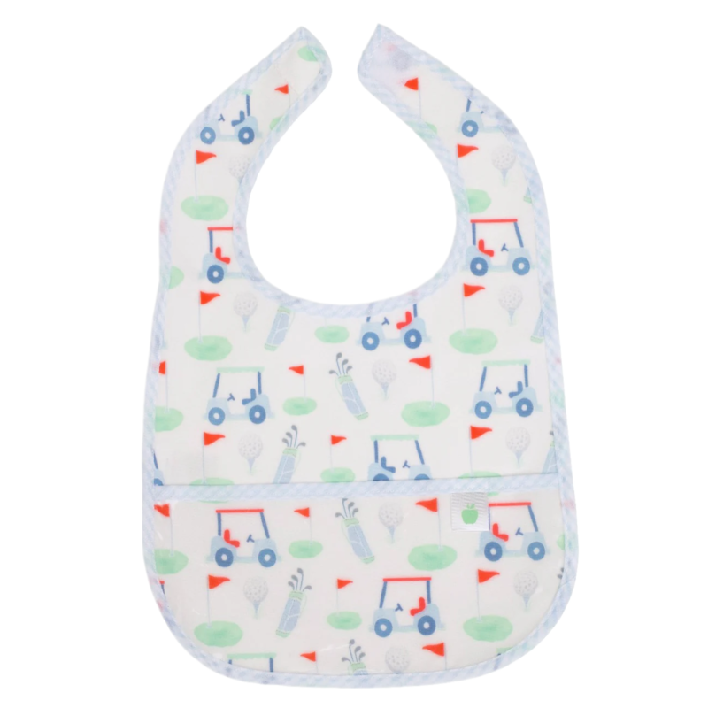 Apple of My Isla Apple of My Isla The Wipe It Bib - Golf