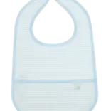 Apple of My Isla Apple of My Isla The Wipe It Bib - Blue Stripe
