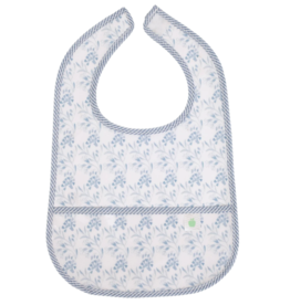 Apple of My Isla Apple of My Isla The Wipe It Bib - Navy Floral