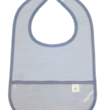 Apple of My Isla Apple of My Isla The Wipe It Bib - Navy Mini Stripe
