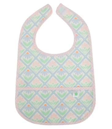 Apple of My Isla Apple of My Isla The Wipe It Bib - Pastel Floral
