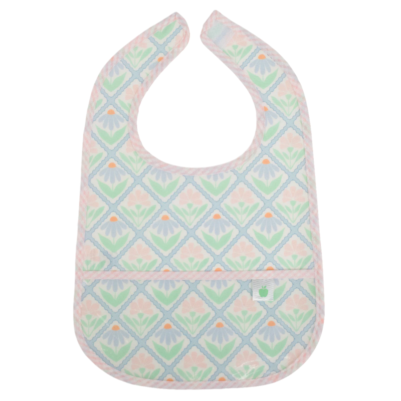 Apple of My Isla Apple of My Isla The Wipe It Bib - Pastel Floral