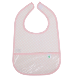 Apple of My Isla Apple of My Isla The Wipe It Bib - Pink Gingham