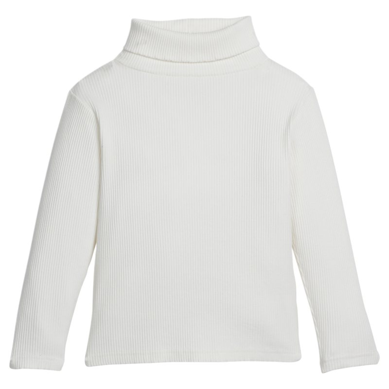 Bisby Bisby Ivory Ribbed Turtleneck