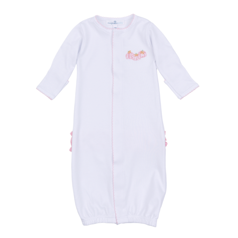 Magnolia Baby Magnolia Baby Precious Pumpkins Pink Emb Ruffle Converter