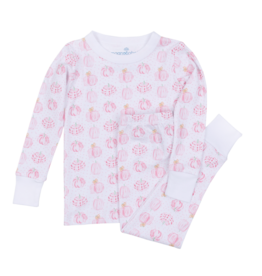 Magnolia Baby Magnolia Baby Precious Pumpkins Pink Long Pajamas