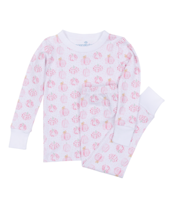 Magnolia Baby Magnolia Baby Precious Pumpkins Pink Long Pajamas
