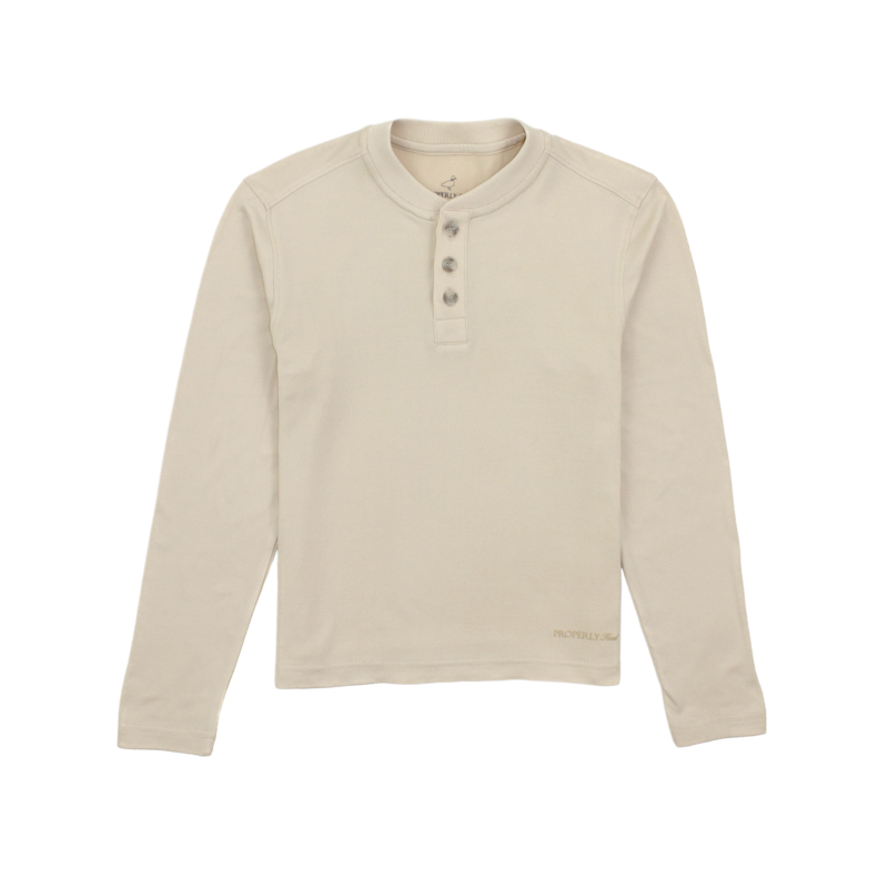 Properly Tied Properly Tied Ravine Henley - Dune
