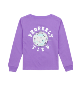 Properly Tied Properly Tied Light Purple LS Tee - Disco Ball