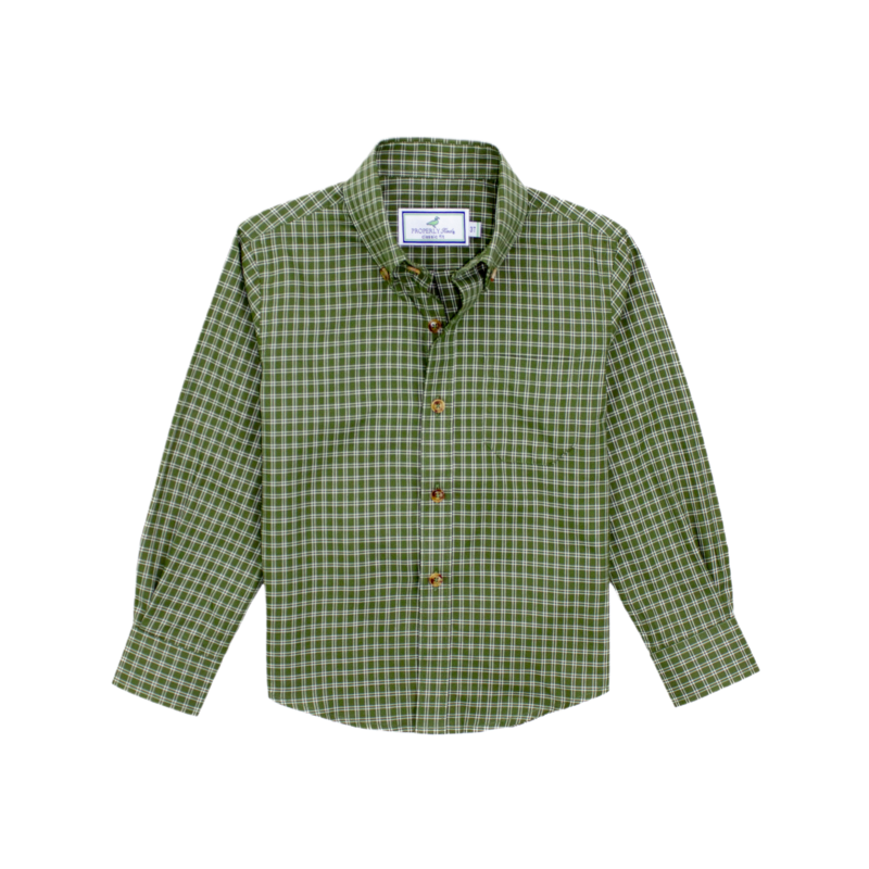 Properly Tied Properly Tied Woodland Sportshirt - Cypress Needle