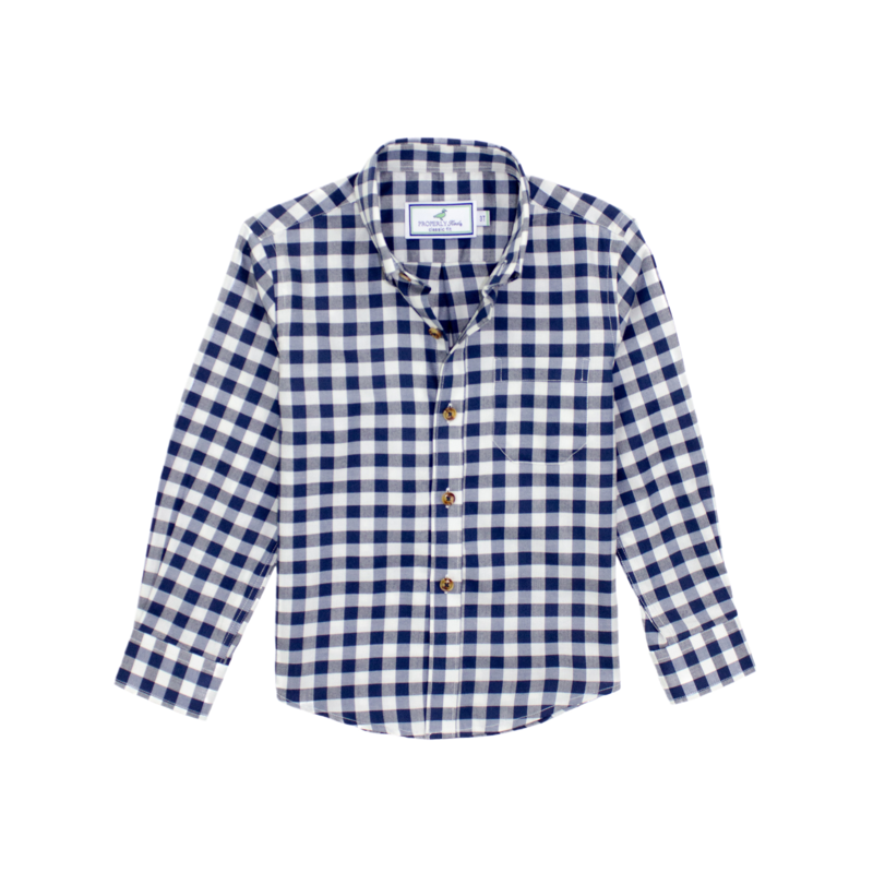 Properly Tied Properly Tied Woodland Sportshirt - Navy Pier