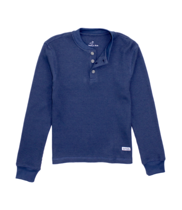 Properly Tied Properly Tied Trek Henley - River Blue