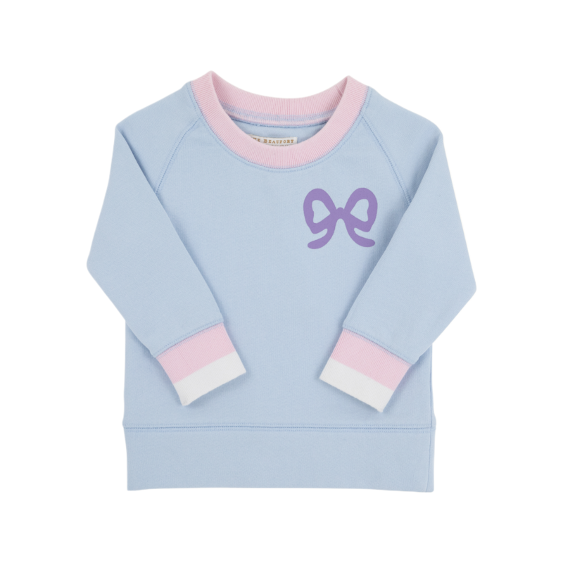 The Beaufort Bonnet Company TBBC Cassidy Crewneck - Beale Street Blue/Bow