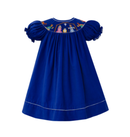 Anavini Anavini Nativity Corduroy Bishop Dress