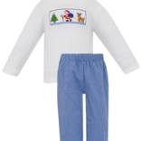 Petit Bebe Petit Bebe Santa Claus & Reindeer Pant Set